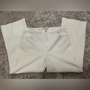 Liverpool Women's White Flare Leg Jeans